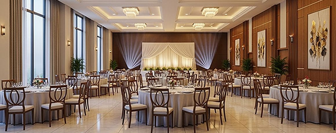 Adityaram Palace City – banquet hall (artist's impression)