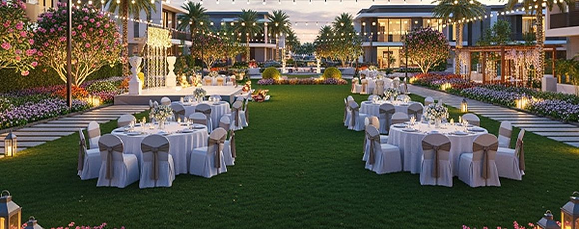 Adityaram Palace City – party lawn (artist's impression)