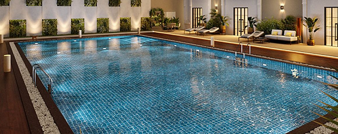Adityaram Palace City – swimming pool (artist's impression)