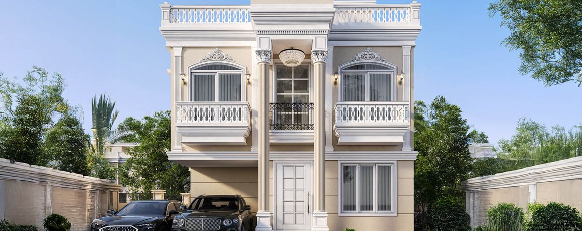 Adityaram Palace City – palace villa elevation (artist's impression)