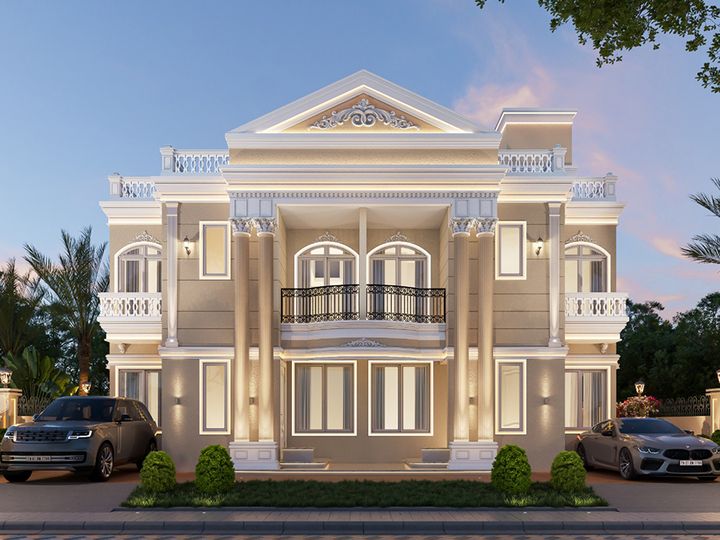 Twin Palace Villa elevation (artist's impression)